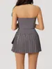 Ropa de Yoga Deportiva Transfronteriza Chaleco de Secado Rápido Entrenamiento de Carrera Faja Falda de Tenis Ropa de Fitness Conjunto de Yoga Europeo y Americano