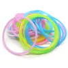 Bandas de Goma de Silicona Elástica al por Mayor del Fabricante, Gomas para el Cabello de Color Sólido Luminosas, Pulseras de Silicona de Colores Caramelo