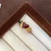 Anel Aberto Coração de Girassol Vintage Nicho Requintado Simples Retro Luxo Leve Versátil para o Dia a Dia Anel para o Dedo Indicador
