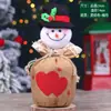 Bolsa de Regalo Navideña Bolsa de Regalo Bolsa de Dulces Bolsa de Regalo de Papá Noel Suministros Navideños Accesorios Caja de Regalo de Terciopelo Dorado