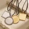Bandeja de Pingente em Aço Inoxidável DIY Feito à Mão Colar Pulseira Acessórios de Joias Tendência com Fecho de Semente de Melão