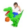 Amazon Ropa Inflable de Ciclismo Transfronterizo de Dinosaurio Sosteniendo Calabaza Ropa de Montar para Niños Ropa Divertida de Rendimiento para Halloween