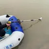 Motor de Popa para Caiaque Elétrico Máquina de Remo Manual Hélice de Remo Barco Inflável Barco de Borracha Motor Inversor Sem