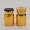 [Botella de Jarabe Dorado Electroplateado de 5 ml y 10 ml] Botella Médica Meyla con Tapa Solución Madre de Esencia