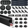 Set de Gestión de Cables de Venta Caliente Transfronterizo Organizador de Cables de Absorción Magnética Atadura de Cables Puede Almacenar Enrollador de Cables de Velcro