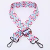 Novos Acessórios de Bolsa Feminina Coloridos Ajustáveis Alça Colorida para Ombro Crossbody Alça Larga Longa para Ombro Alça de Reposição para Bolsa