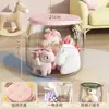 Banquito Almacenamiento para Niños, Caja de Almacenamiento de Peluches, Cubo de Almacenamiento Transparente, Banquito Almacenamiento que se Puede Usar como Asiento, Mayoreo
