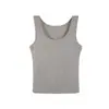 25 Verano Primavera Nuevo Estilo Coreano Chaleco de Mujer Lyocell Tencel Lana Cuello en U Sin Mangas Capa Interior Capa Base Camisola