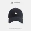 Gorra de Béisbol Bordada con Letras Sencillas de Pony de Año Nuevo para Mujer, Ala Ancha de Verano, Efecto Adelgazante del Rostro, Circunferencia de Cabeza Grande, Gorra de Pico