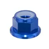 Tuerca Antiaflojamiento con Brida de Aleación de Aluminio Hexagonal Exterior Tapa de Tornillo Engrosada Antiaflojamiento M2M2.5M3M4M5M6M8