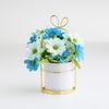 Soporte de flores chapado en oro de estilo nórdico, maceta de flores artificiales, decoración del hogar, adornos, regalos, arte floral para eventos transfronterizos.