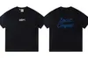 Gallery Dept Lavado y Desgastado Manga Corta Retro High Street Vintage Camiseta Suelta para Pareja Moderna