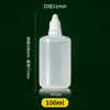 Frascos conta-gotas para atacado 10 20 30 50 100mm Frascos dispensadores de squeeze Frascos de tinta Pressione Frascos conta-gotas pequenos para tinta líquida