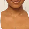 Moderna Cadena con Borla de Burbujas y Moissanita de Diseño en Forma de Y para Mujer, Chapada en Oro de 14K, Estilo Personalizado, Venta al por Mayor Transfronteriza Europea y Americana