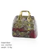 Pingente de Bolsa de Ágata de Jade Natural Transfronteiriço Paisagismo Criativo DIY Colar Cristal Esculpido Mini Bolsa Ornamento