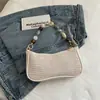 2026 Nueva Moda Tendencia Cadena de Playa Cadena de Paja con Perlas Bolso de Hombro y Mano para Mujer