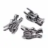 26X13Mm 6.2g Prata Antiga DIY Acessórios de Joias Feitos à Mão Animal Fofo Pingente de Torneira 3D