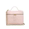 Bolsa para Lonchera Nueva Tejida de Primavera Temprana Transfronteriza, Bolsa de Caja Tejida Hecha a Mano, Bolso de Maquillaje de Cadena de Alta Calidad, Bolso para el Trabajo
