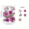 40 Piezas de Combinación con Estampado, Se Puede Usar para Calcomanías Hechas a Mano, Fundas para Teléfonos Móviles con Pegamento Seco, Velas de Aromaterapia, Producción Creativa de Flores, Decoración del Hogar, Regalos de Acción de Gracias y Navidad