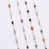 Cadena de Joyería DIY Moda Colorida Cadena de Cuentas Espaciadoras de Piedra Natural Pulsera Collar Cadena para Gafas Material Accesorios de Joyería