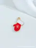 Aleación de Navidad Accesorios de Goteo de Aceite Colgante DIY Colgante Hecho a Mano Árbol de Navidad Dibujos Animados Papá Noel Reno