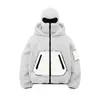 Chaqueta Deportiva con Capucha para Otoño e Invierno, Sudadera de Forro Polar Falsa de Dos Piezas con Doble Capucha, Estilo Callejero Y2K Venta al por Mayor Ins