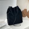 Bolsa grande casual feminina 2025 nova moda veludo cotelê bolsa de ombro grande capacidade bolsa transversal classe viajante