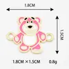 Joias Criativas DIY Acessórios de Duplo Penduricalho Padrão de Urso de Desenho Animado Liga com Gotejamento de Óleo Pingente de Colar Pingente de Pulseira Venda por Atacado