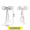 Broche Colgante de Cristal con Forma de Flor de Doble Fila de Pequeños Diamantes de Imitación y Gran Gota de Agua Hebilla de Diamantes de Imitación Adorno Colgante Accesorios para Joyería DIY