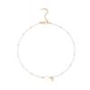 Nuevo y colorido colgante de amor estilo ins, collar de cuentas de cristal de color rosa, dulce cadena de clavícula que combina con todo.