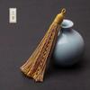 Franja de cordão de algodão esfregada à mão estilo Xizang pingente artesanal estilo nacional pendente para carro acessórios hanfu pingente de orelha