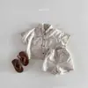 Estilo Coreano Verão Novo Roupa Infantil para Meninos e Meninas Blusa de Jeans Macio da Moda Estilo Coreano