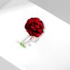 Flor de Tela Pin Largo Pin de una palabra Broche Coreano Mori Aleación Perla Corsage Accesorios para Mujer