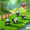 Jardinagem em miniatura, artes marciais, figuras de animais de panda, acessórios decorativos criativos, para praticar artes marciais, enfeites de mesa ou de carro