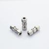 Conector para sistema de pulverização de alta pressão, supressão de poeira e umidificação, tipo virola de aço inoxidável niquelado em latão, acessórios Fumsen para paisagismo