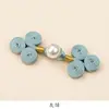 Nuevo Hanfu de estilo chino Hebilla Perla Hebilla de tres ruedas Estilo nacional Botón tejido a mano Traje Tang Cheongsam Ropa Accesorios de decoración