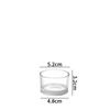 Taza de Aromaterapia de Vidrio Transparente Taza Romántica para Velas Taza Vacía Tapa de Madera de Pino con Anillo de Sellado Decoración del Hogar Portavelas Decorativo