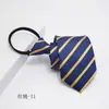 Precio de fábrica corbata con cremallera negra para hombre formal de negocios boda 8cm corbata profesional fácil de tirar nudo libre gente perezosa