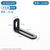 Suporte de Ângulo Semi-Circular Longo em Aço Inoxidável Espessado, Conector Peça Reta com Furo Longo, Cantoneira Móvel, Peça de Conexão para Ferragens de Móveis