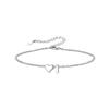 Europa e Estados Unidos transfronteiriço 26 pulseira de letras inglesas moda feminina temperamento simples aço inoxidável pulseira de letras em forma de coração