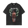 T-shirt masculina e feminina estampada de desenhos animados bonitos verão casual all-match marca de moda americana loose masculino e feminino tops injeção direta digital