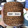 Familia Miu con 3 mm color 108 color punto de salto núcleo de poliéster envuelto en cuerda redonda cuerda para ropa sombrero cuerda para pantalones (longitud ilimitada)