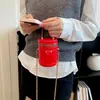 Bolso tipo cubo de nicho, efecto láser, acabado espejo de moda, mini bolso cubo redondo, bolso de hombro con cadena para mujer, bolso cruzado y bolso de mano
