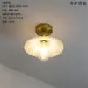 Lámparas Sencillas Estilo Retro Hoja de Loto para Comedor, Lámparas de Vidrio Estilo Nórdico, Luces de latón verde para barra de entrada y mostrador, Luces para balcón