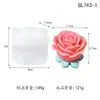 Adornos de Flores de Rosa, Velas Aromáticas, Moldes de Jabón de Silicona, Moldes para Hornear Pasteles DIY, Moldes para Velas Aromáticas Prehechos