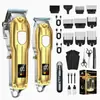 Set de Cortapelos Eléctrico Transfronterizo con Recortadora de Cabello Recargable y Máquina Cortapelos Combo