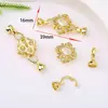 Fecho para Colar Pulseira Corrente de Suéter com Pérola em Forma de Laço de Figura Oito Color-Preserving 18K Fecho Final para Joias DIY