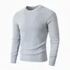 2026 Comercio Exterior Transfronterizo Otoño e Invierno Nuevo Suéter Casual de Punto para Hombre Cuello Redondo Jersey Versátil Camisa Base Cálida