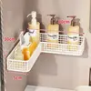 Estante de Almacenamiento para Baño para Uso Doméstico, Estante de Esquina para Lavabo, Organizador de Cuidado de la Piel sin Taladro, Estante de Almacenamiento para Gel de Ducha