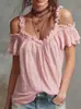 2026 Comércio Exterior Europeu e Americano Amazon Primavera/Verão Roupas Femininas Transfronteiriço Novidades Algodão Linho Gola Franzida Casual Top Regata